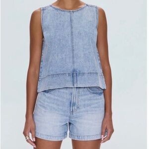Pistola Denim Rue Pop Over Swing Shirt and Saige High Rise Short SET in Berkeley